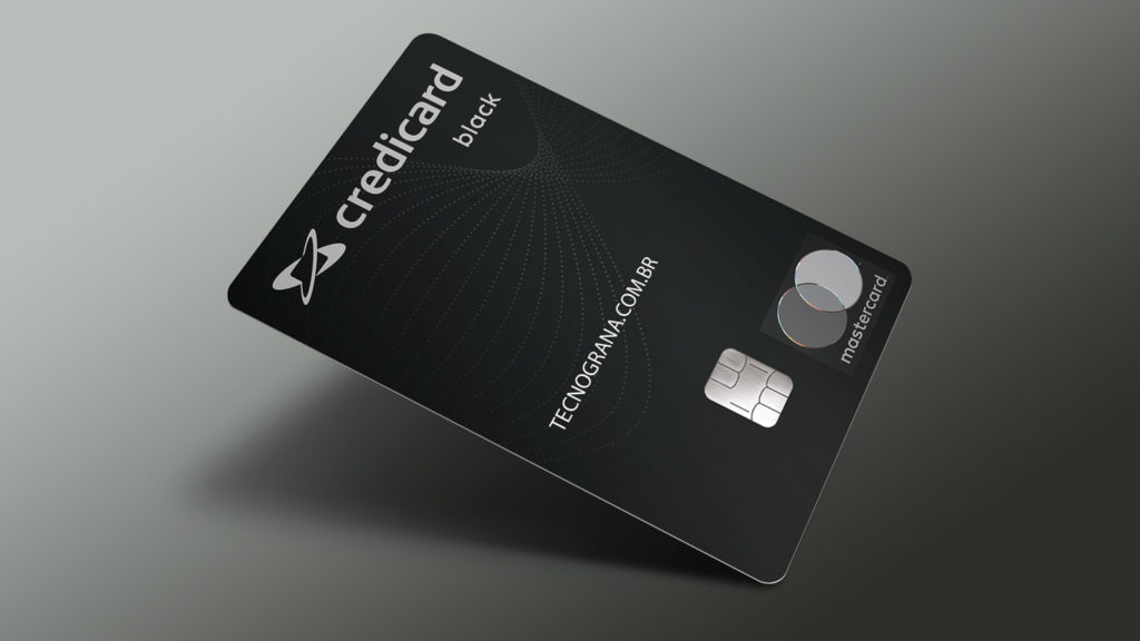 Cartão Credicard Black Mastercard  em destaque