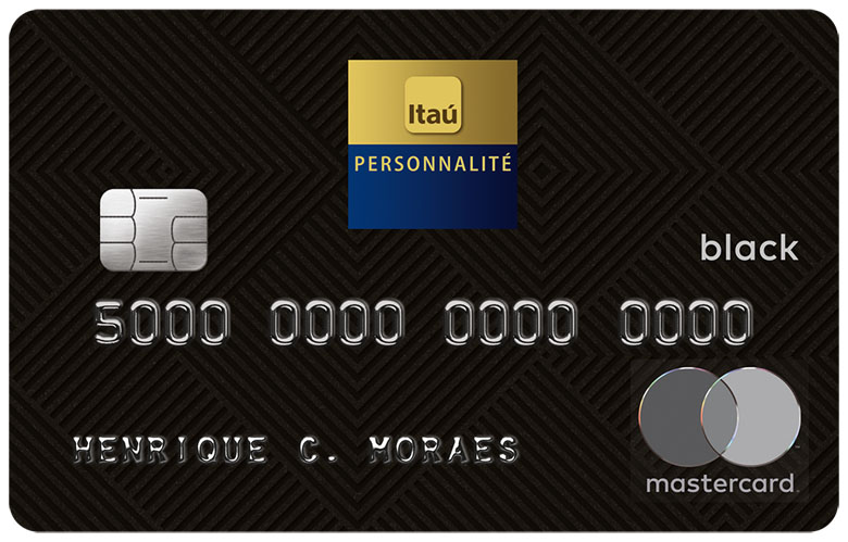 Cartão Mastercard Itaú Personalité Black