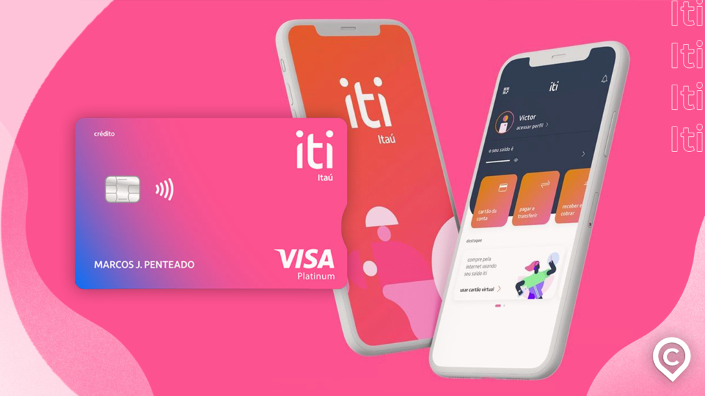 cartão de crédito e app iti visa