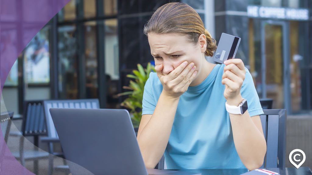 mulher que levou golpe no cartão