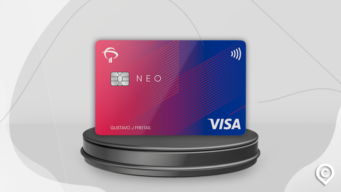 pódio cartão neo visa
