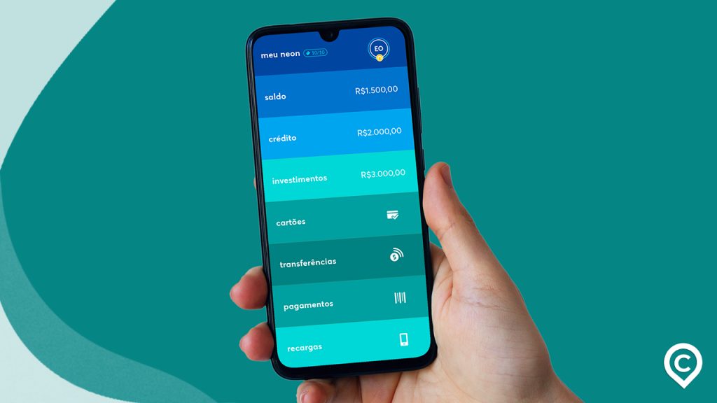 app neon conta digital