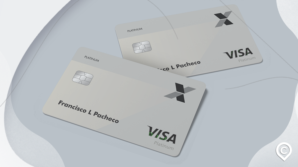 dois cartões caixa visa platinum
