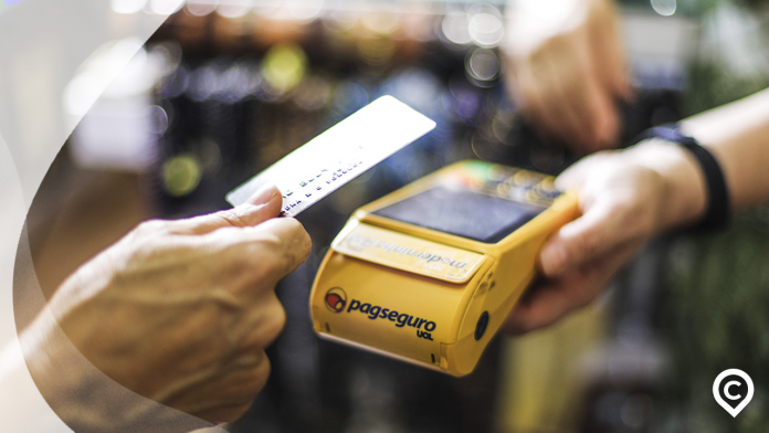 compra com cartão na máquina da pagseguro