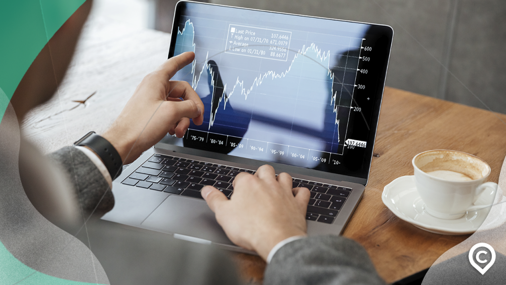 investidor analisando o mercado de ações