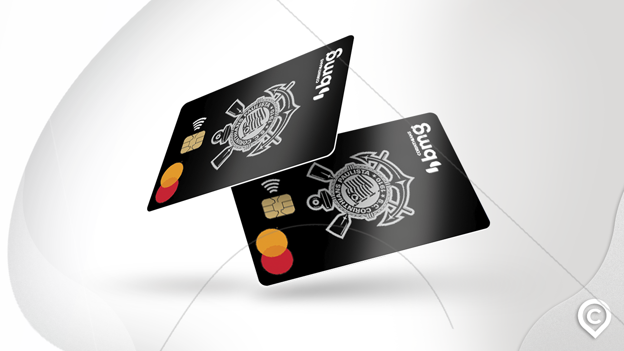 dois cartões de crédito do corinthians em destaque