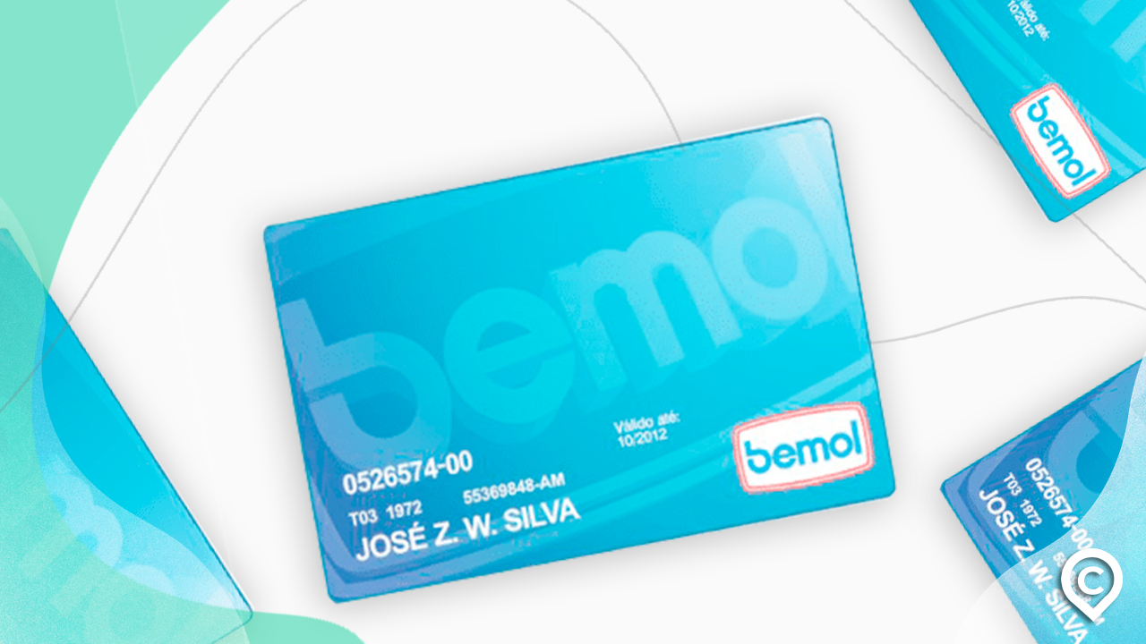 cartão bemol em destaque