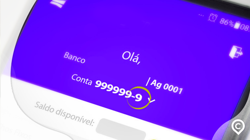 cartão com destaque para o dv