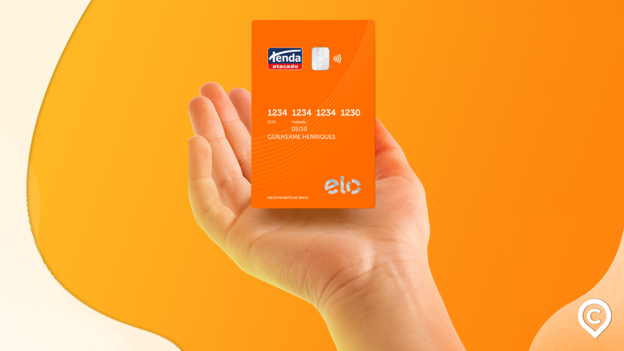 cartão tenda elo em destaque