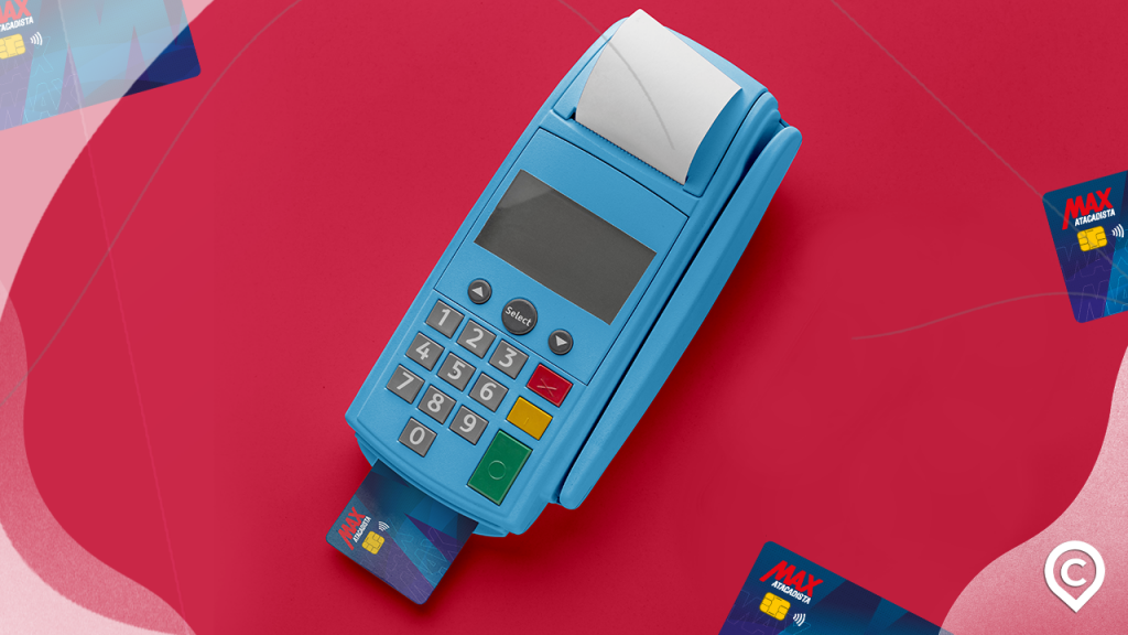 maquineta com cartão max atacadisya
