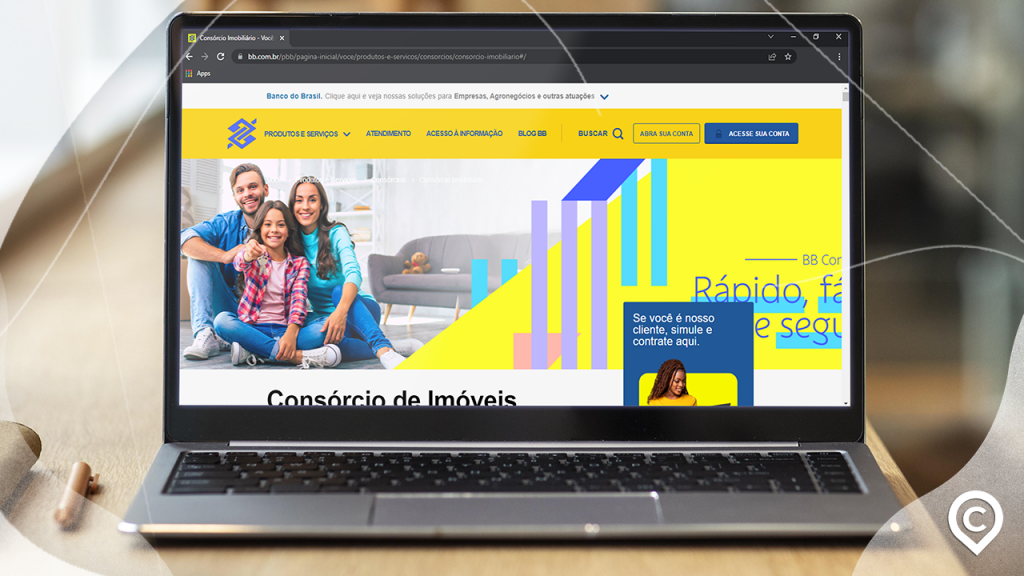 site do consórcio imobiliário BB