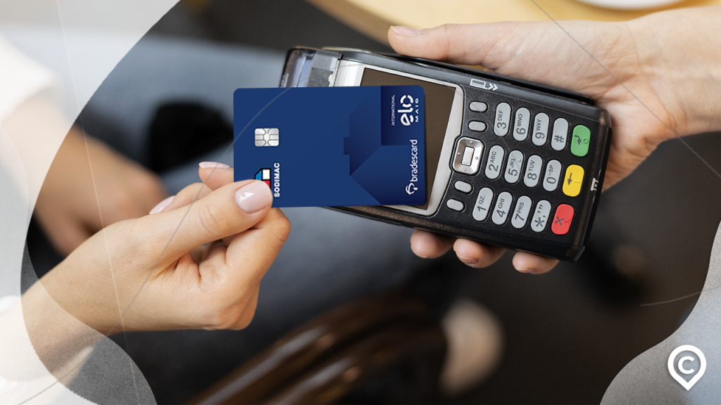 pagamento na maquineta com o cartão sodimac
